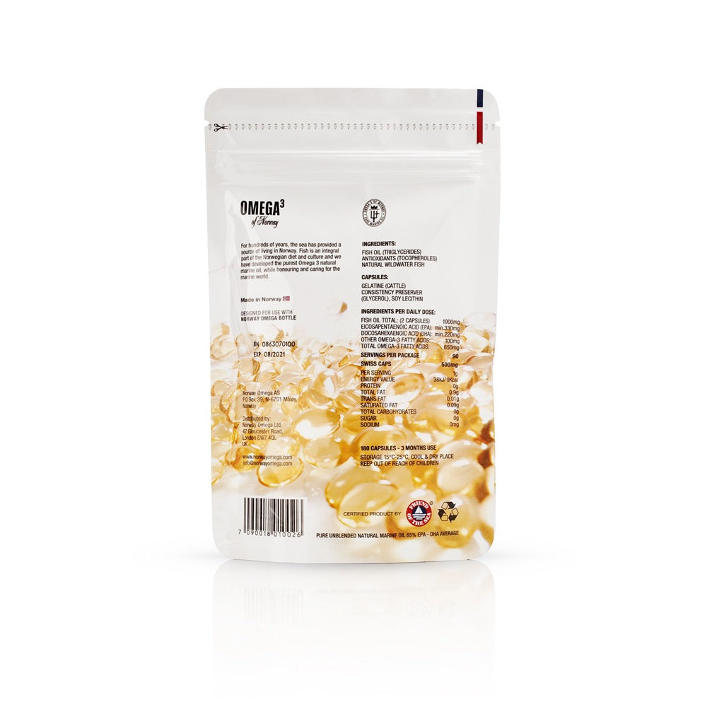 Norway Omega-3 Pouch (120caps)