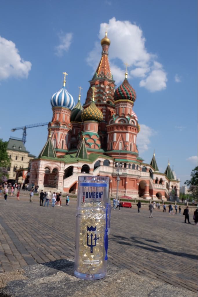Norway Omega3 bottle at the Red Square